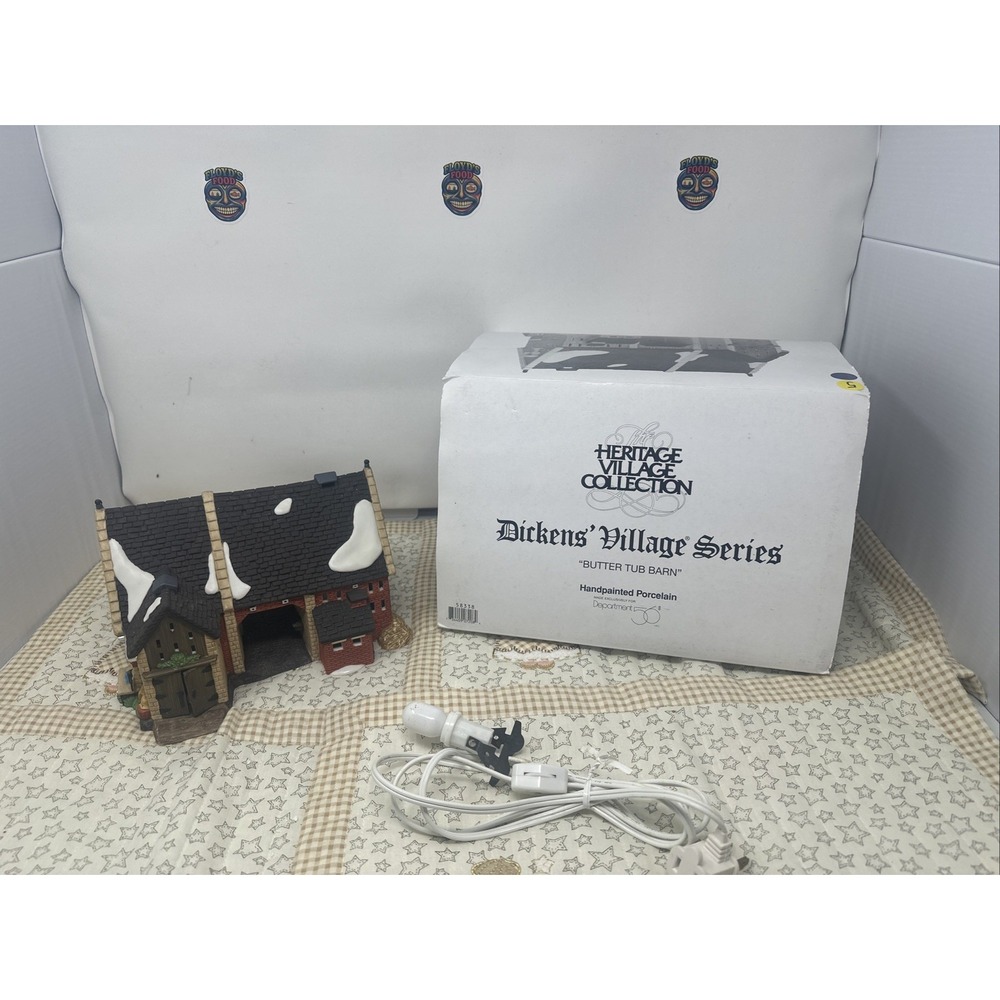 Department 56 Dickens' Heritage Village‎ Series Butter Tub Barn